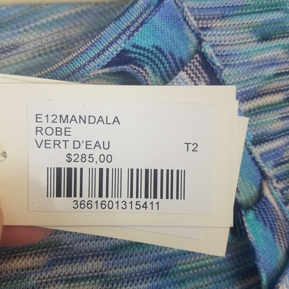 Maje Blue Stretchy Mandala Dress NWT - Picture 6 of 7